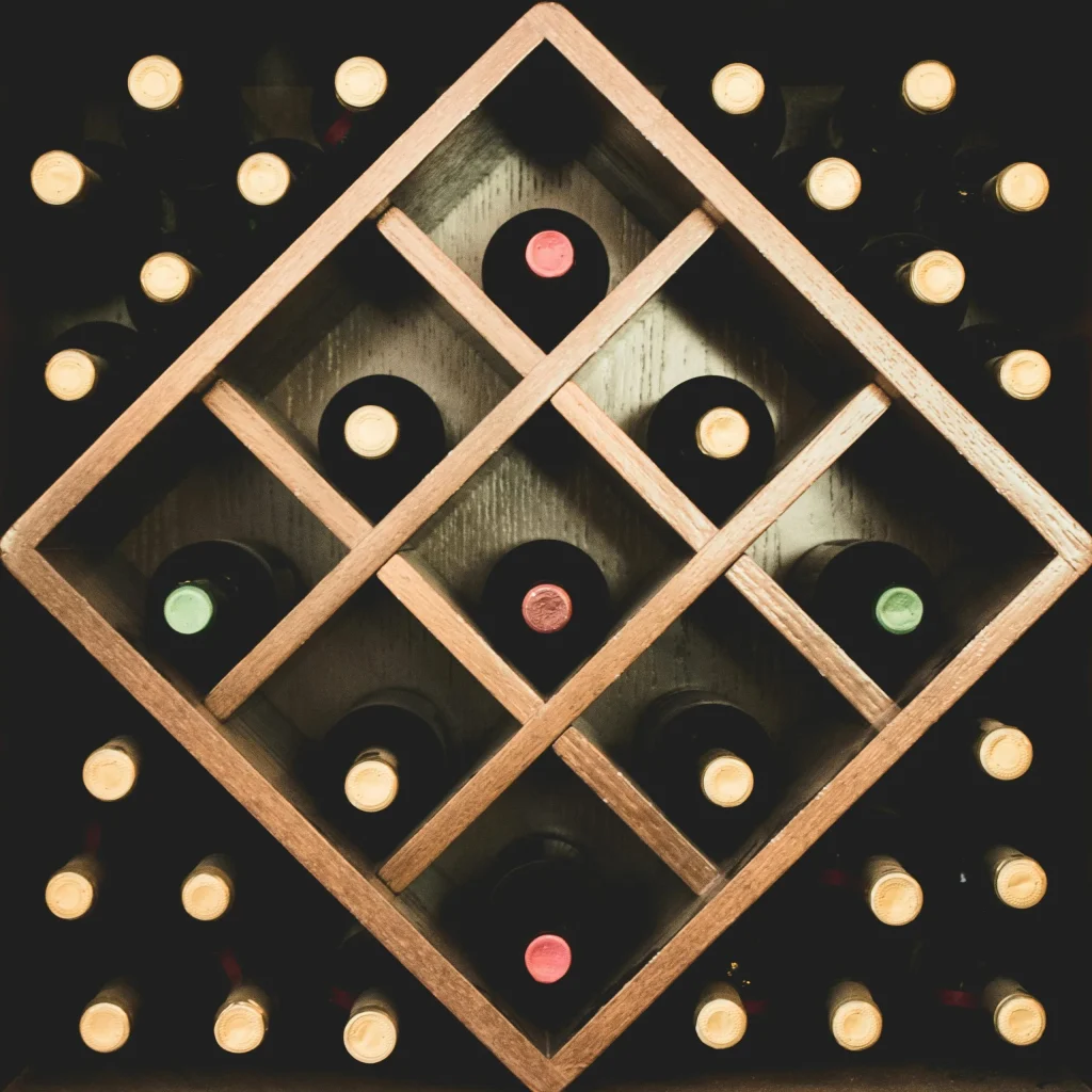 Organized wine cellar rack — Wine SEO & Content Strategy for wine business.